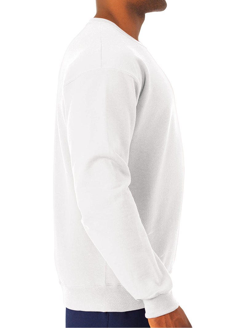 Jerzees -Men's NuBlend Fleece -Sweatshirts & Hoodies, Sweatshirt-White, Large - Image 2
